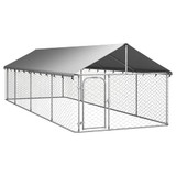Vanjski kavez za pse s krovom 600 x 200 x 150 cm 171500 Vanjski kavez za pse s krovom 600 x 200 x 150 cm 171500