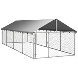 Vanjski kavez za pse s krovom 600 x 200 x 150 cm 171500 Vanjski kavez za pse s krovom 600 x 200 x 150 cm 171500