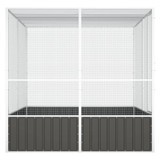 Kavez za ptice antracit 213,5x217,5x211,5 cm pocinčani čelik 171549