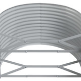 Povišena vrtna gredica od čelika 507x100x68 cm sivi 319079