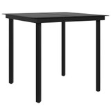 5-dijelni vrtni blagovaonski set s jastucima sivo-crni 3099288