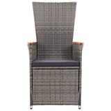 9-dijelni vrtni blagovaonski set s jastucima sivi 3099470