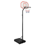 Košarkaški stalak bijeli 282 - 352 cm od polietilena 3107831