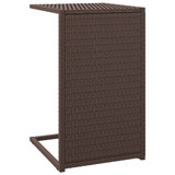 Stol u obliku slova C smeđi 40 x 35 x 60 cm od poliratana 319407