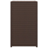 Stol u obliku slova C smeđi 40 x 35 x 60 cm od poliratana 319407