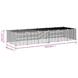 Kavez za ljubimce s 28 panela i vratima crni 35 x 35 cm čelični 3114059 Kavez za ljubimce s 28 panela i vratima crni 35 x 35 cm čelični 3114059