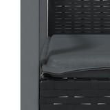 5-dijelni vrtni blagovaonski set s jastucima poliratan i čelik 3186979