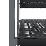 3-dijelni vrtni blagovaonski set od poliratana i čelika 3187019