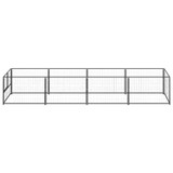 Kavez za pse crni 4 m² čelični 3082094 Kavez za pse crni 4 m² čelični 3082094