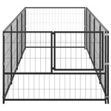 Kavez za pse crni 4 m² čelični 3082094 Kavez za pse crni 4 m² čelični 3082094