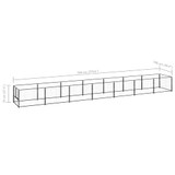 Kavez za pse crni 7 m² čelični 3082097 Kavez za pse crni 7 m² čelični 3082097
