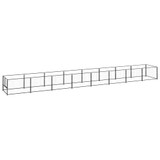 Kavez za pse crni 8 m² čelični 3082098 Kavez za pse crni 8 m² čelični 3082098