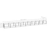 Kavez za pse crni 9 m² čelični 3082099 Kavez za pse crni 9 m² čelični 3082099