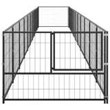 Kavez za pse crni 10 m² čelični 3082100 Kavez za pse crni 10 m² čelični 3082100