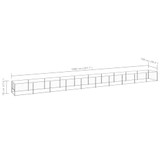 Kavez za pse srebrni 10 m² čelični 3082108 Kavez za pse srebrni 10 m² čelični 3082108