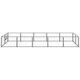 Kavez za pse crni 10 m² čelični 3082112 Kavez za pse crni 10 m² čelični 3082112