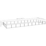 Kavez za pse crni 40 m² čelični 3082149