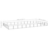 Kavez za pse crni 50 m² čelični 3082162 Kavez za pse crni 50 m² čelični 3082162