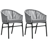 3-dijelni vrtni blagovaonski set sivi 3099233