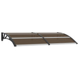 Nadstrešnica za vrata crna 200 x 100 cm PC 45635