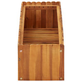 Vrtna posuda za sadnju od masivnog bagremovog drva 100x30x25 cm 45918
