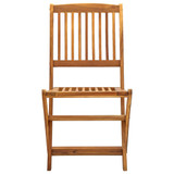 Sklopive vrtne stolice 2 kom od masivnog bagremovog drva 46339