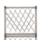 Sadilica s rešetkom i 1 posudom 30x30x107 cm od poliratana siva 46933