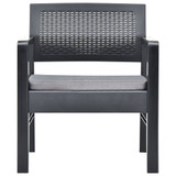 3-dijelna vrtna garnitura plastična antracit 48824