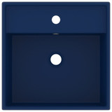 Luksuzni četvrtasti umivaonik mat tamnoplavi 41x41 cm keramički 146946