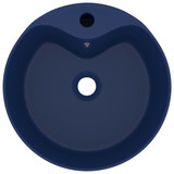 Luksuzni umivaonik mat tamnoplavi 36 x 13 cm keramički 147034