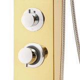 Sustav panela za tuširanje od nehrđajućeg čelika 201 zlatni 147717