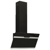 Zidna napa 60 cm od čelika i kaljenog stakla crna 51667