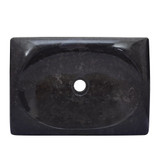 Umivaonik crni 50 x 35 x 10 cm mramorni 149166