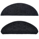 Otirači za stepenice 10 kom 65 x 21 x 4 cm crni 149801