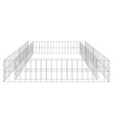 Gabionska povišena gredica od pocinčanog čelika 200x100x20 cm 151312