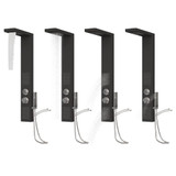 Panel za tuširanje aluminijski crni 151416