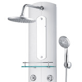 Panel za tuširanje 25 x 43 x 110 cm srebrni 151421