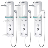 Panel za tuširanje 25 x 43 x 110 cm srebrni 151421