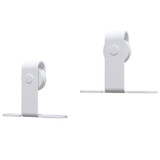 Mini set za klizna vrata ormarića ugljični čelik bijeli 200 cm 151695