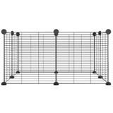 Kavez za kućne ljubimce s 8 panela crni 35 x 35 cm čelični 171624 Kavez za kućne ljubimce s 8 panela crni 35 x 35 cm čelični 171624