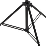Stalak za pozadinu u obliku slova T crni 151x60x(70-200) cm 190252