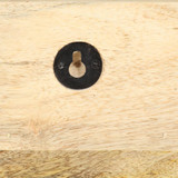 Zidna vješalica za kapute 60x15x20 cm grubo masivno drvo manga 286469