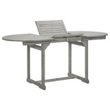 Vrtni blagovaonski stol (120-170) x 80 x 75 cm od drva bagrema 316574