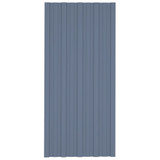 Krovni paneli 12 kom od pocinčanog čelika sivi 100 x 45 cm 317213 Krovni paneli 12 kom od pocinčanog čelika sivi 100 x 45 cm 317213