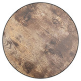 Stolić za čaj crno-žuti Ø 35 cm MDF 331665