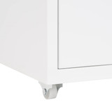 Mobilni ormarić za spise bijeli 28 x 41 x 69 cm metalni 335913