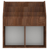Stalak za dječje časopise smeđa boja hrasta 71x30x78,5cm drveni 339528