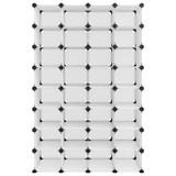 Stalak za cipele prozirni 93 x 36,5 x 140 cm PP 340559