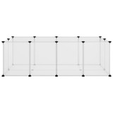 Kavez za male životinje prozirni 144 x 74 x 46,5 cm PP i čelik 340572