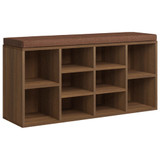 Klupa za cipele boja smeđeg hrasta 103x30x48 cm drvena 342614